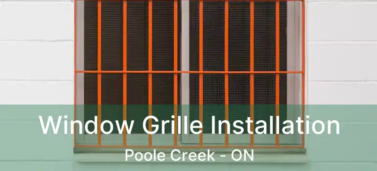  Window Grille Installation Poole Creek - ON